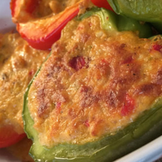 Stuffed Bell Peppers with Birdie’s Pimento Cheese