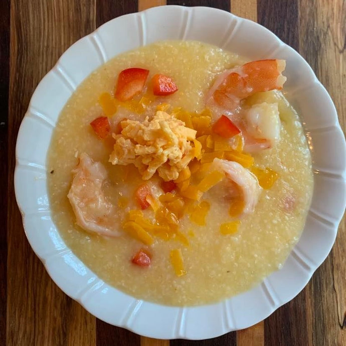Shrimp & Grits with Birdie's Pimento Cheese
