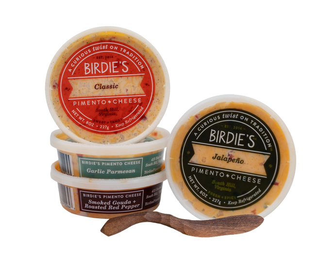 Exclusive TLPM Gift Set; Build Your Own 4 pack with Spreader + Gift Wrap - Birdie's Pimento Cheese